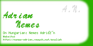 adrian nemes business card